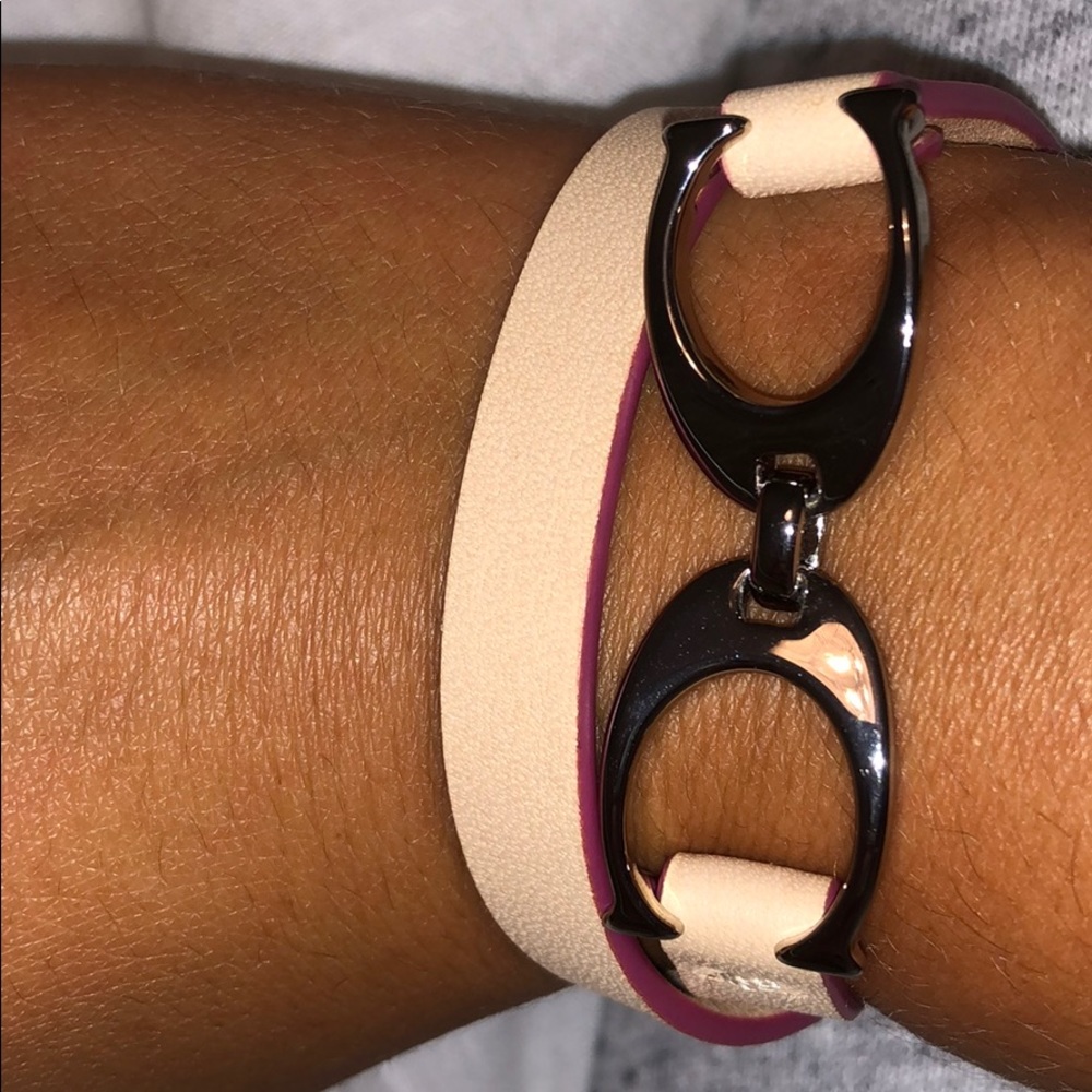 Coach double wrap bracelet